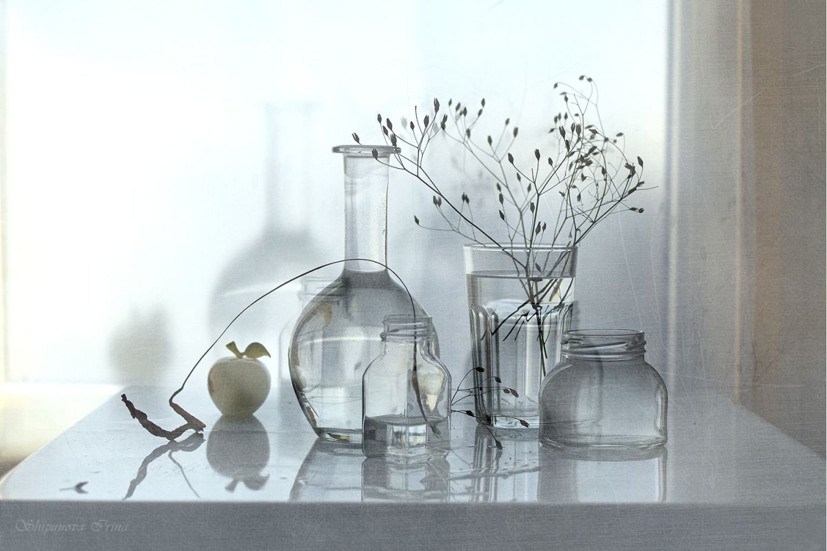 Ваза цилиндр стекло