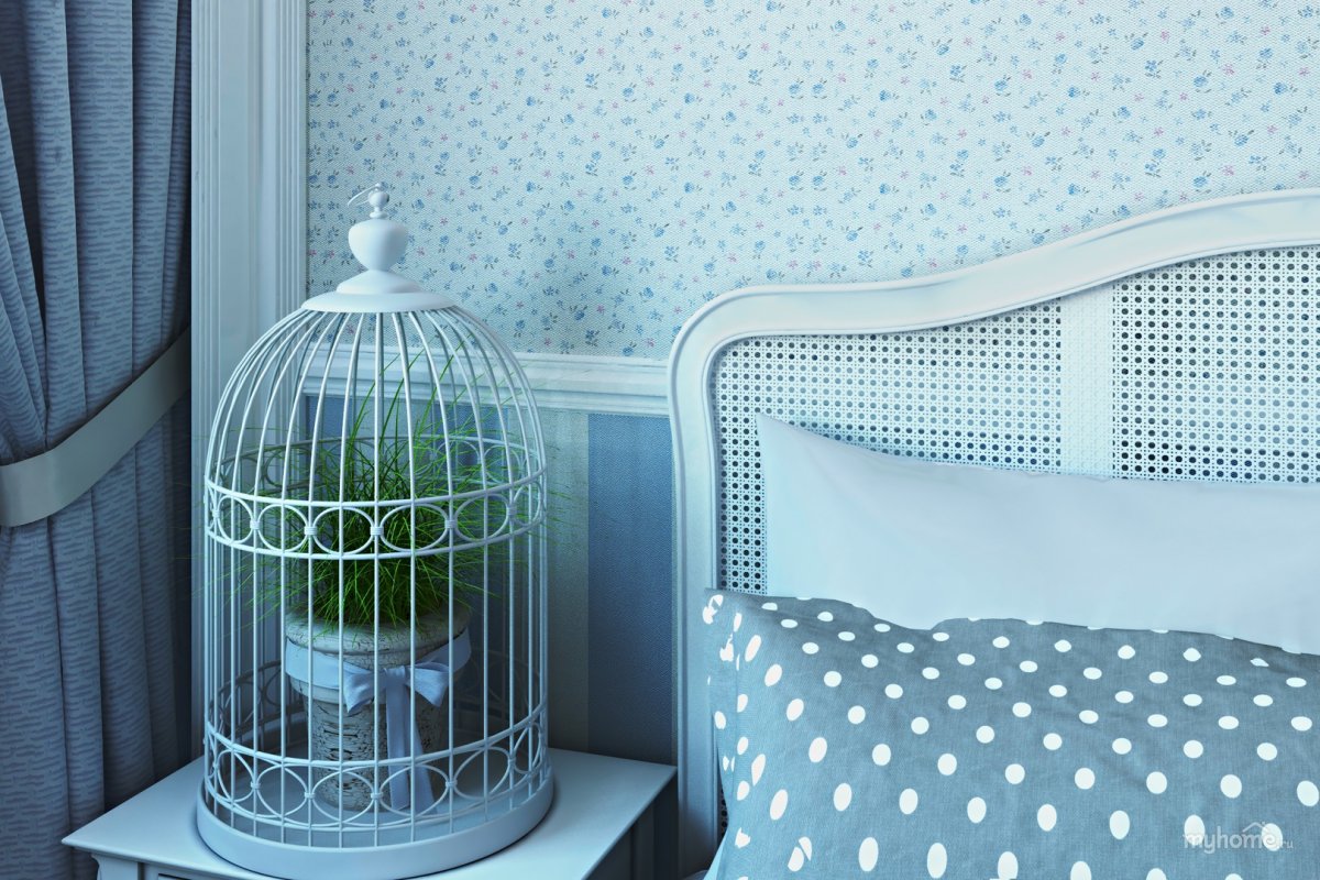 Клетка с птичкой декоративная