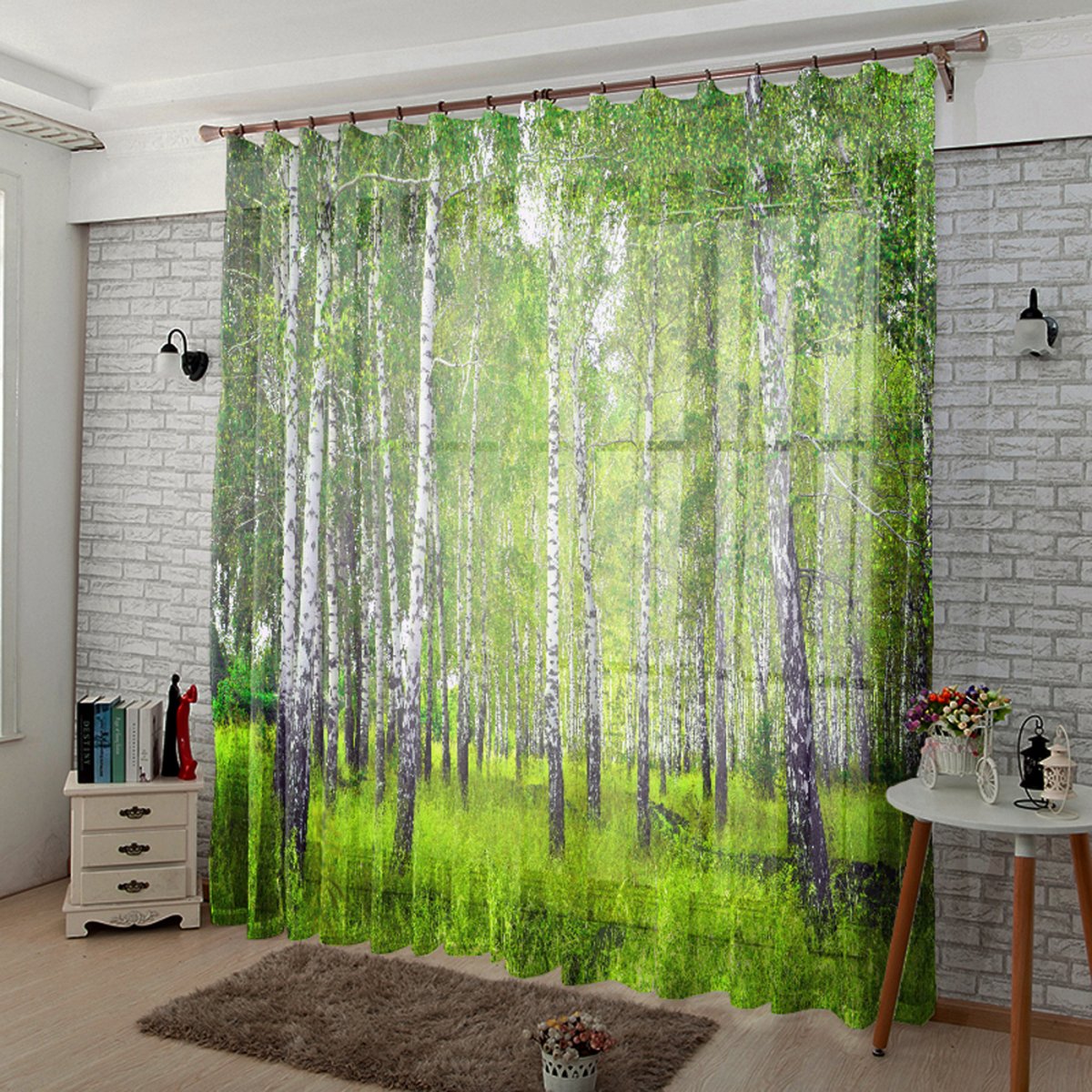 Леомакс шторы Березовая роща