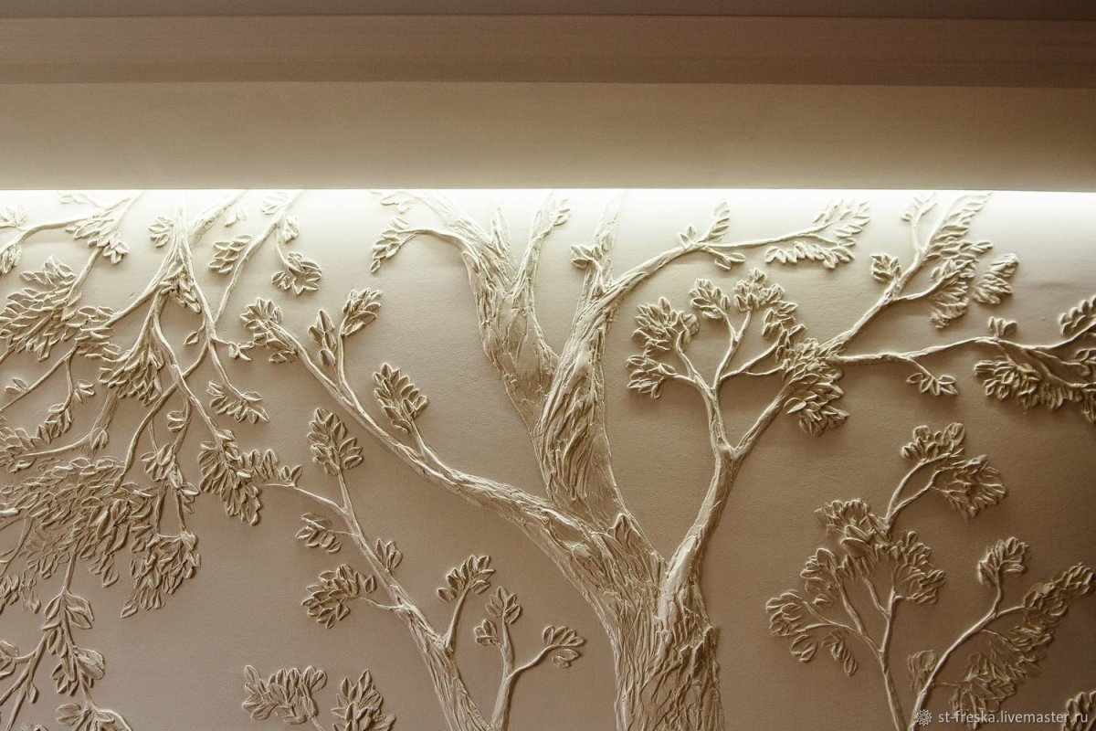 Барельеф дерево Сакуры