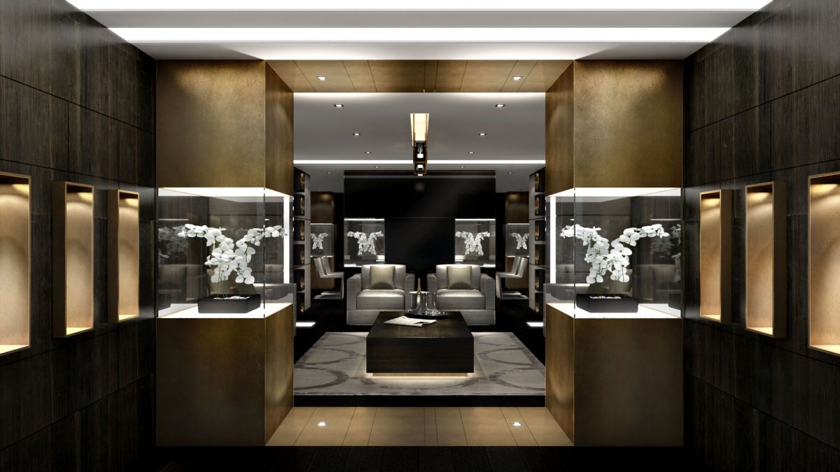 Интерьер ювелирного магазина