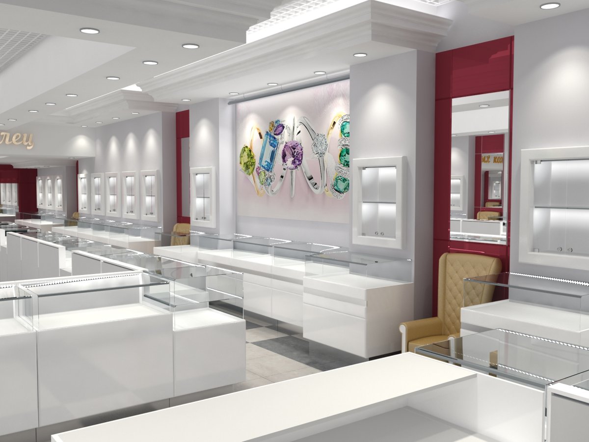 Интерьер ювелирного магазина
