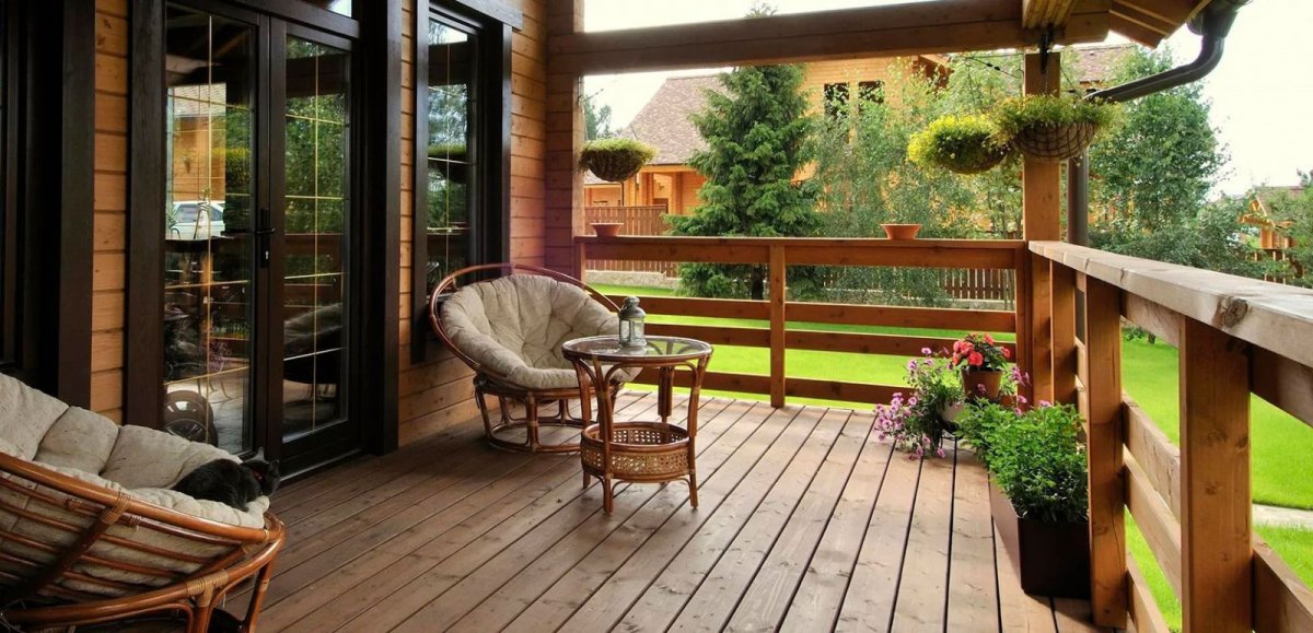 Терраса из дерева Минимализм