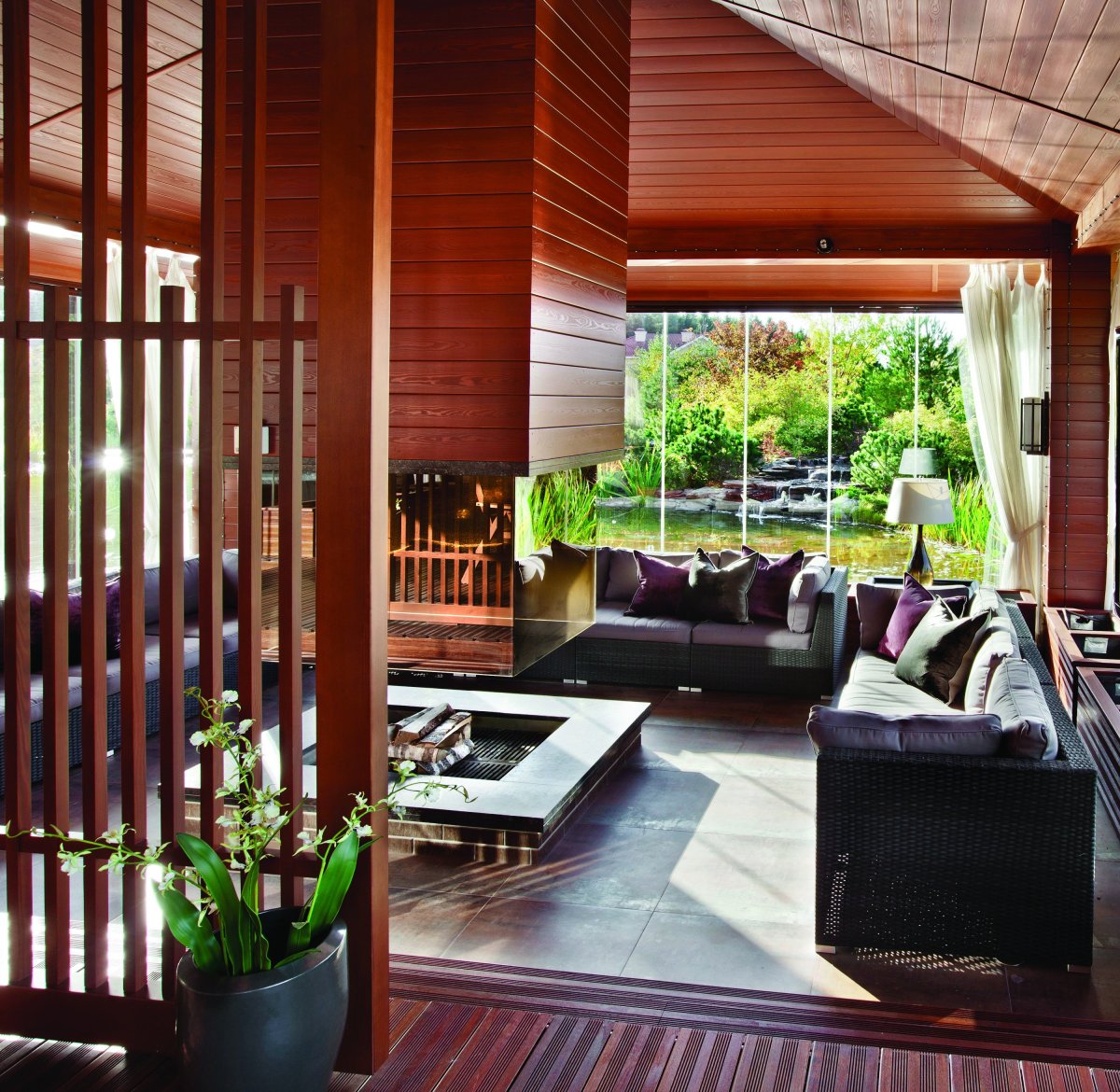 Терраса в деревенском стиле