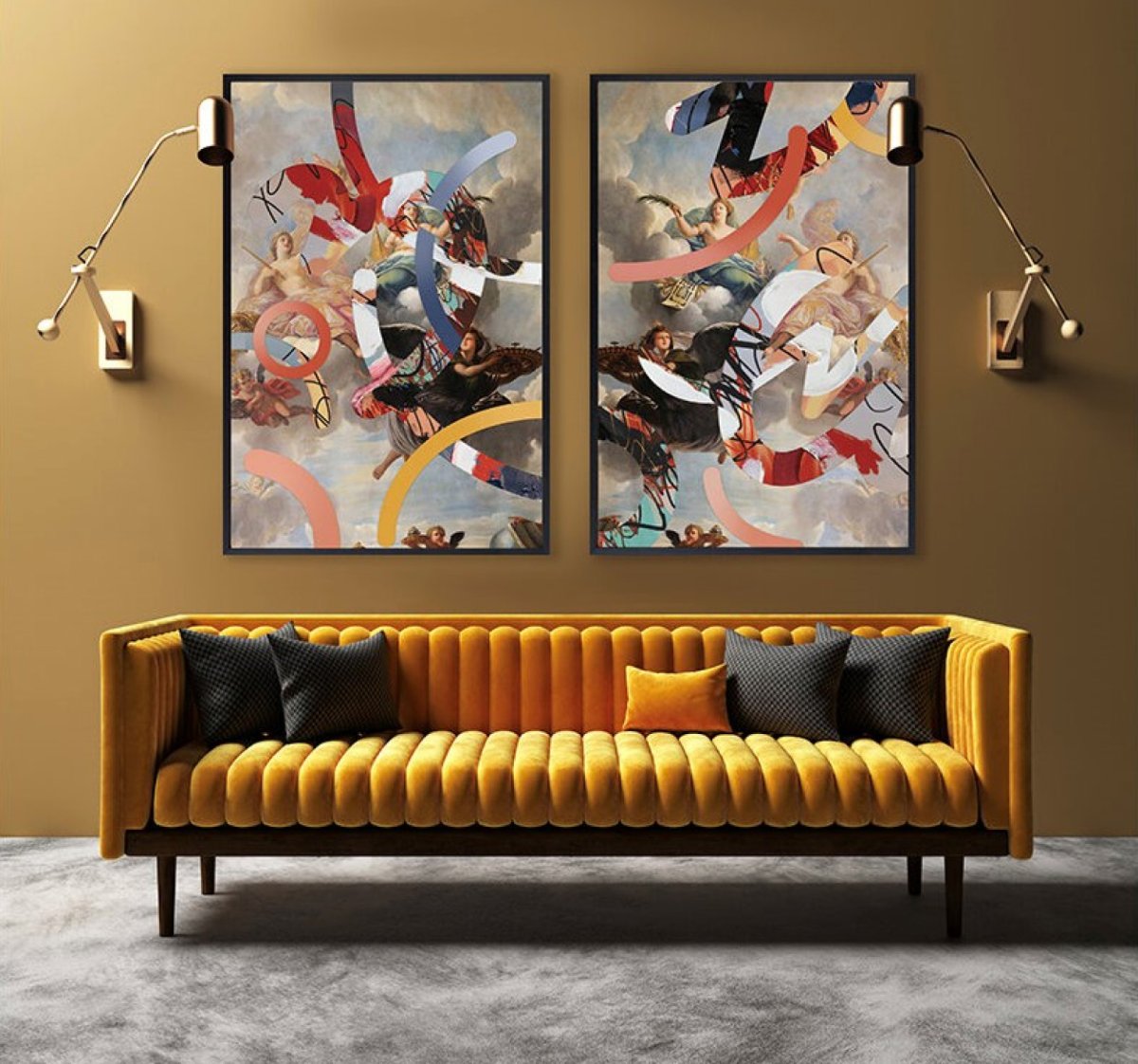 Постеры для интерьера диптих