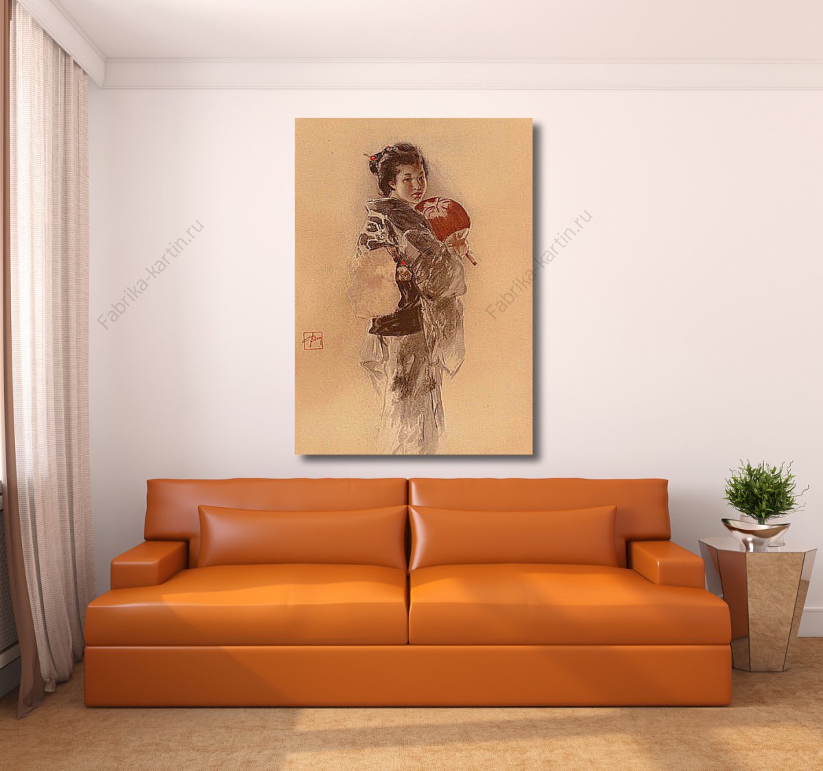 Картина в Светлом интерьере