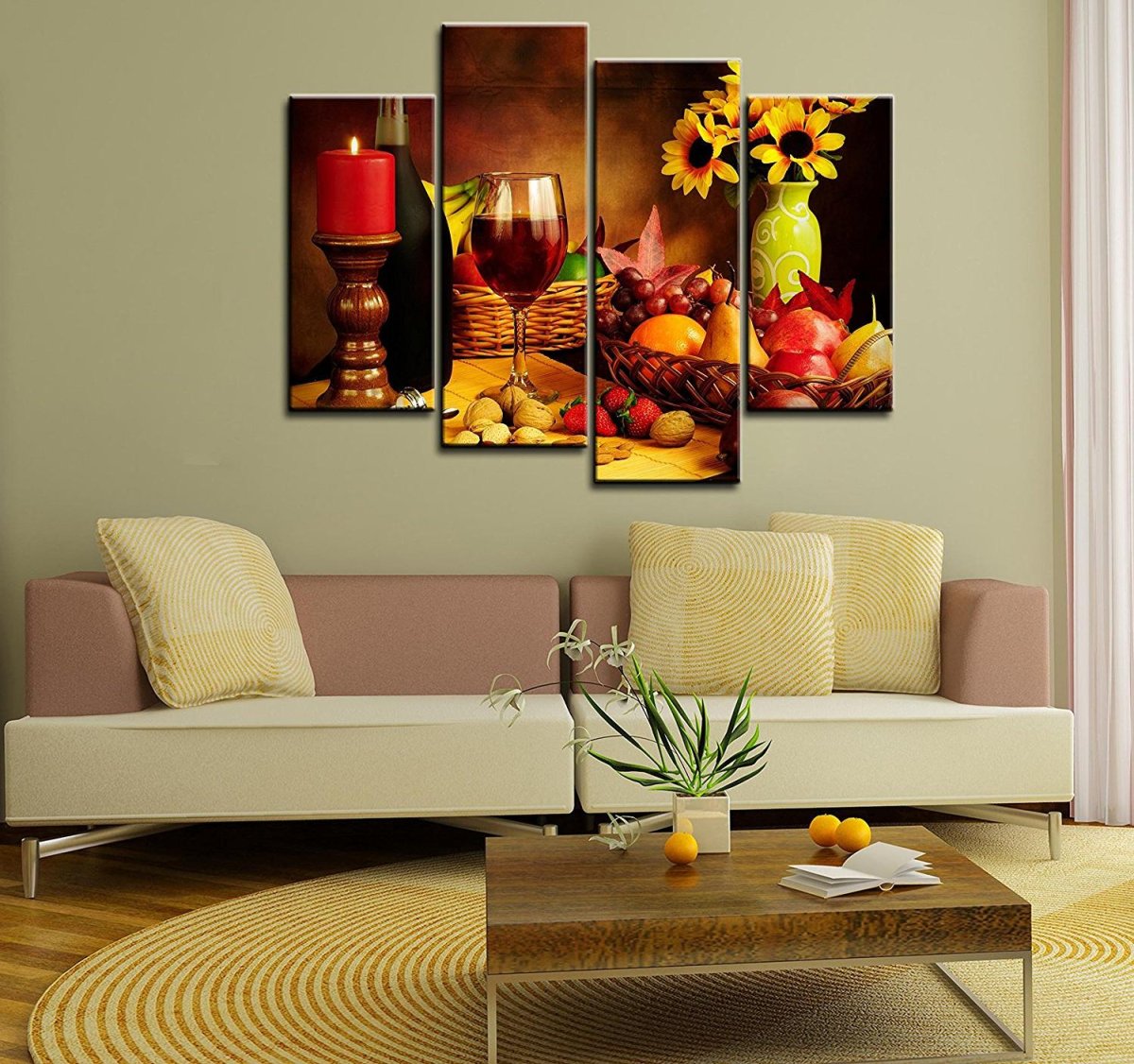 Скандинавские пейзажи в картинах интерьеров диптих