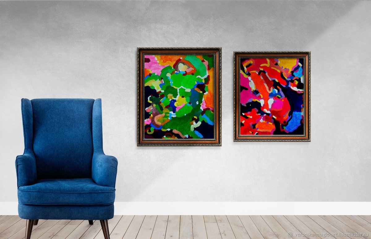 Белые картины в интерьере