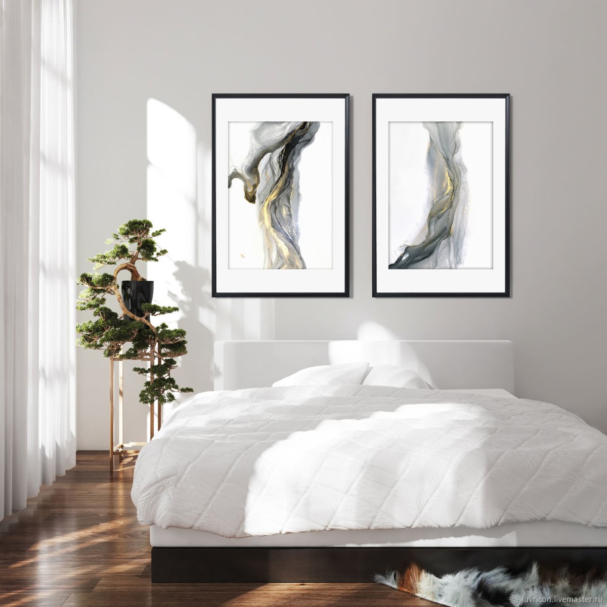 Картины в скандинавском стиле диптих