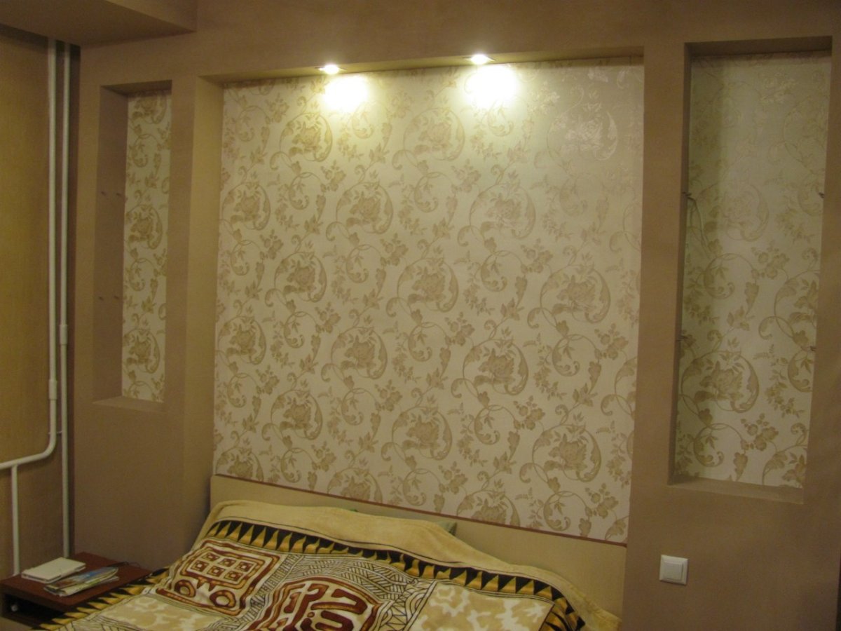 Обои в нишу стены