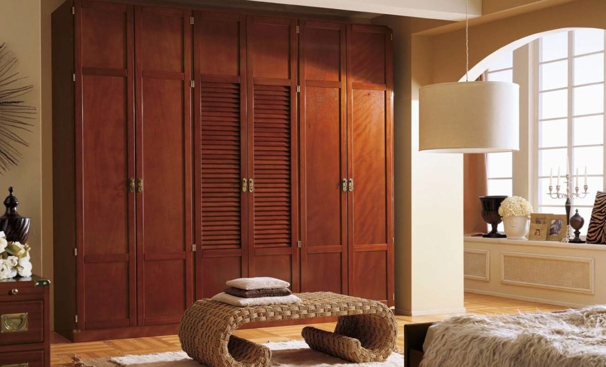 Шкаф купе классика шестидверные патина