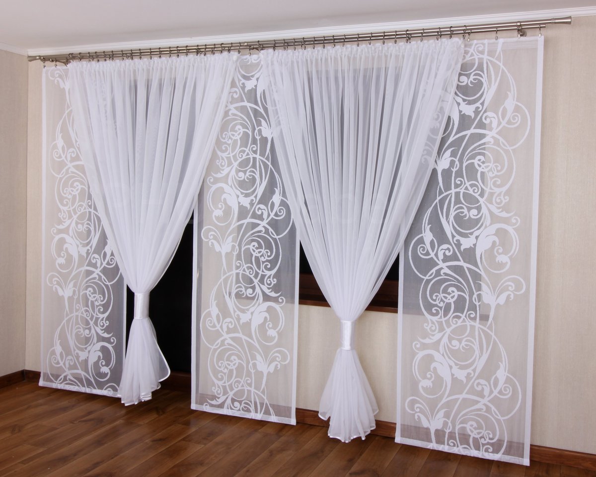 Тюль ажурная