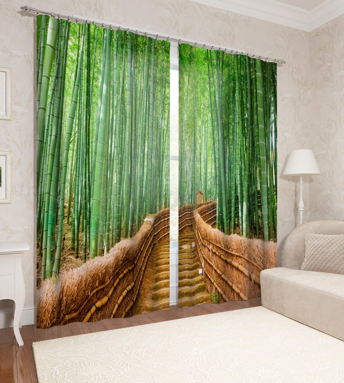 Штора межкомнатная бамбуковая