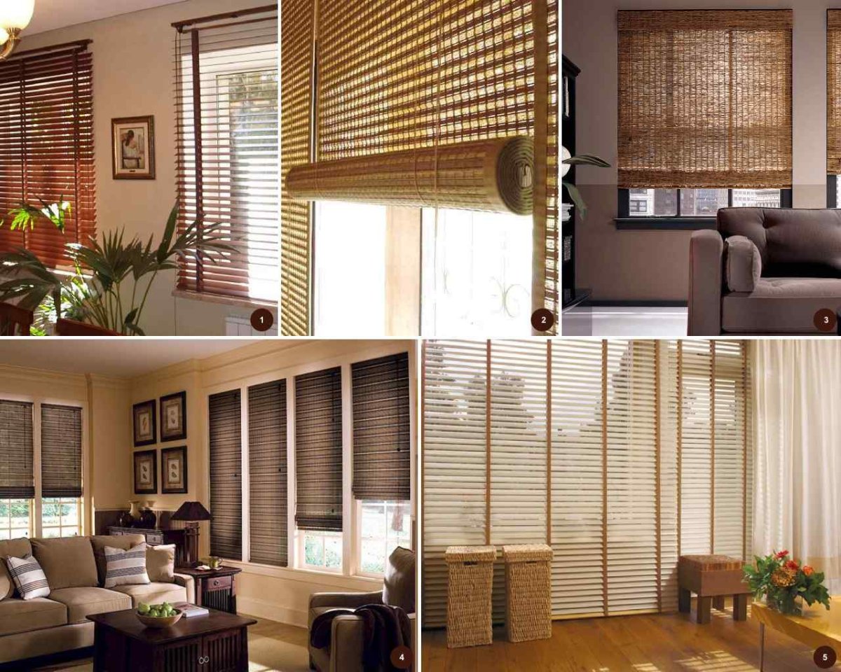 Японские бамбуковые шторы