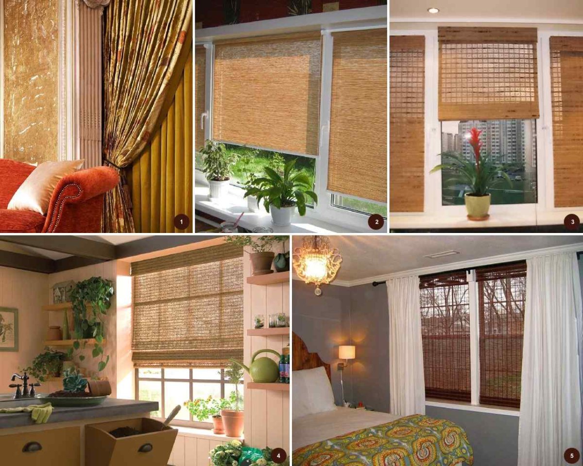 Портьеры JOYARTY бамбук в траве на ленте 265 см (p-52131)