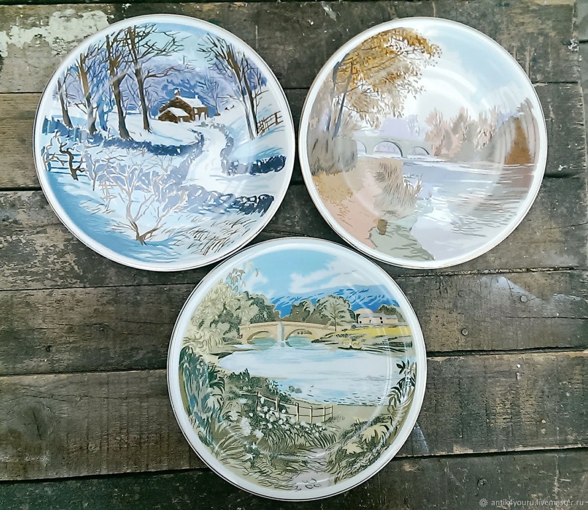 Декоративные тарелки на стену природа