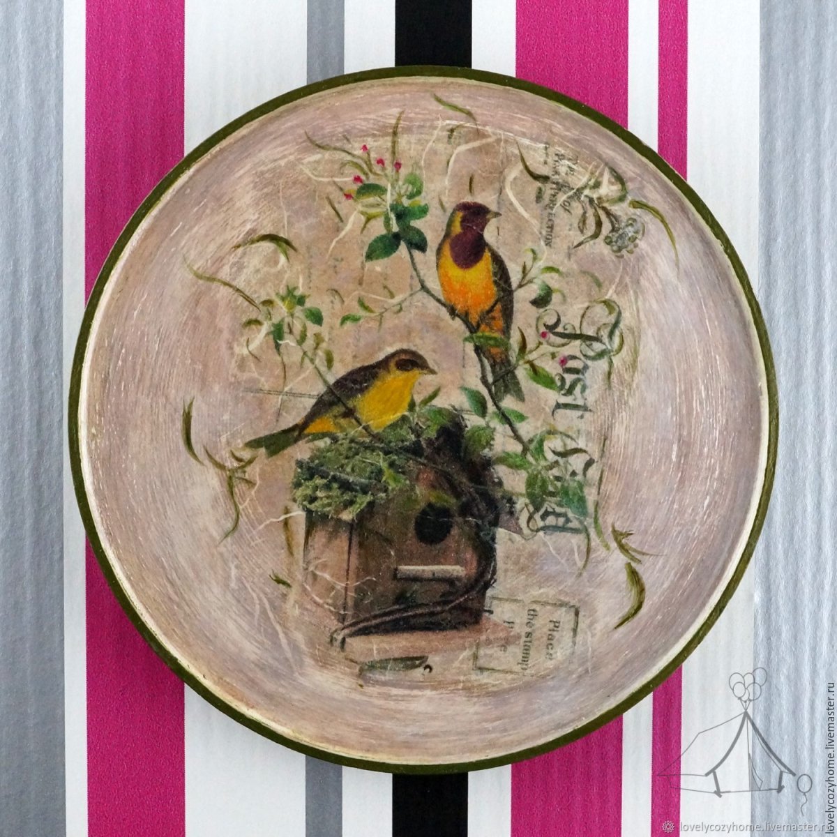 Тарелка настенная валдель Глория