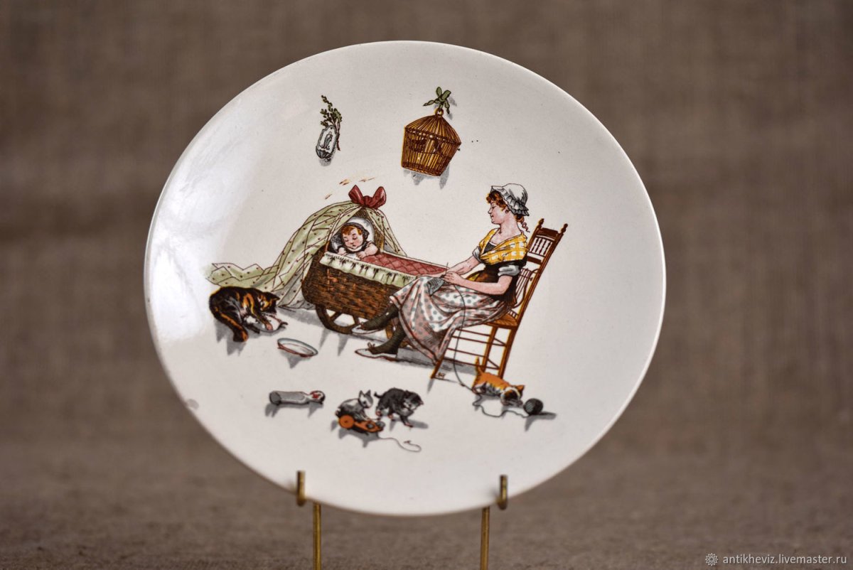 Винтаж: настенная тарелка. Фарфор. Кайзер