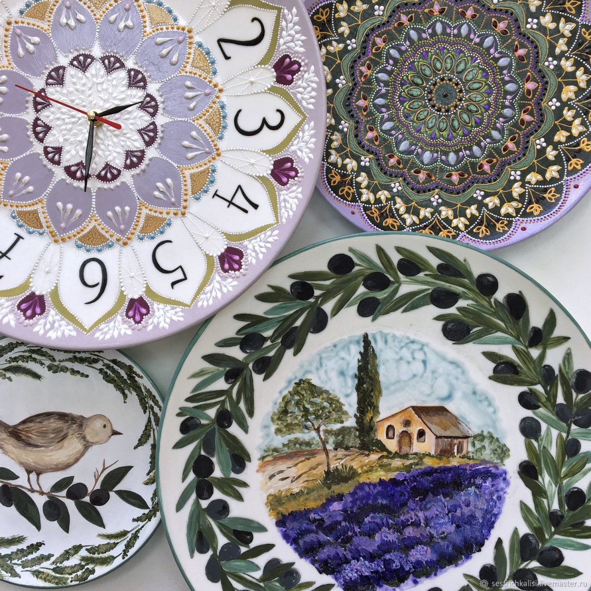 Декоративные тарелки в стиле Прованс