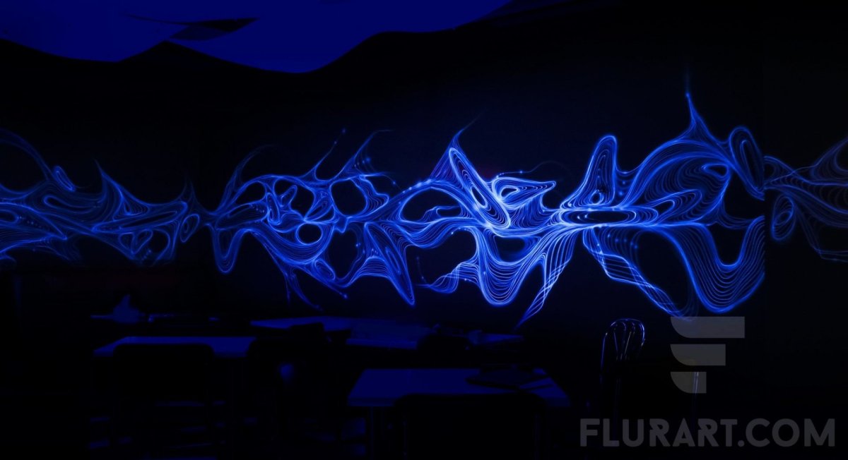 Роспись стен светящимися красками