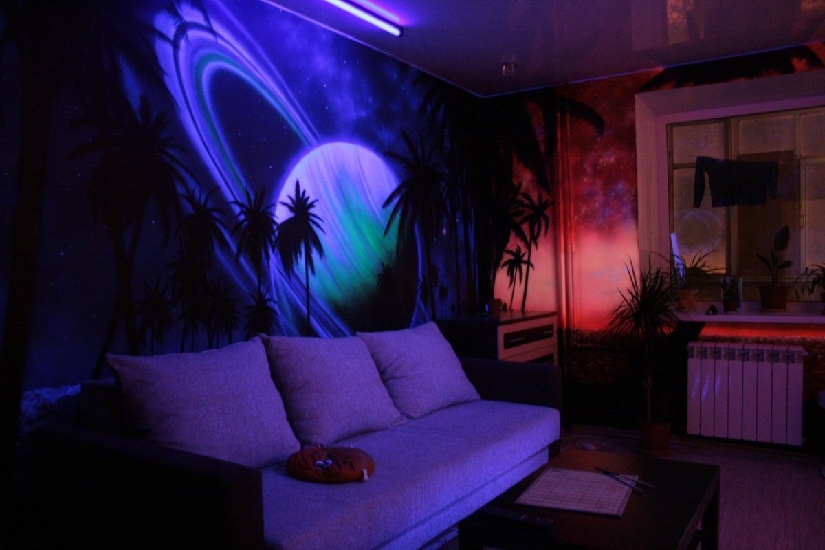 Фотообои флуоресцентные