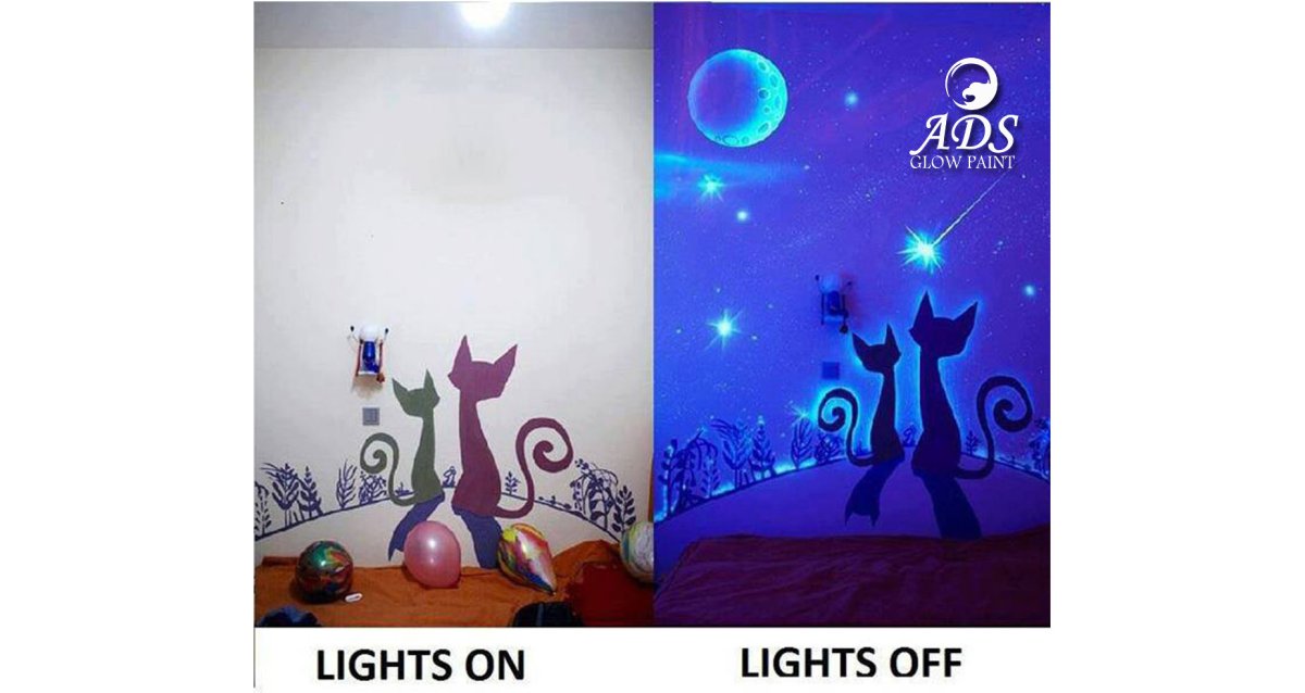 Роспись стен люминесцентными красками