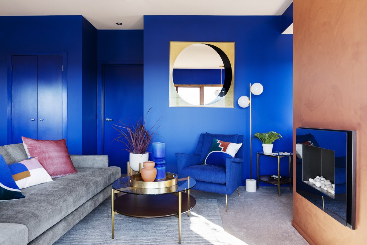 Кобальтово синий в интерьере