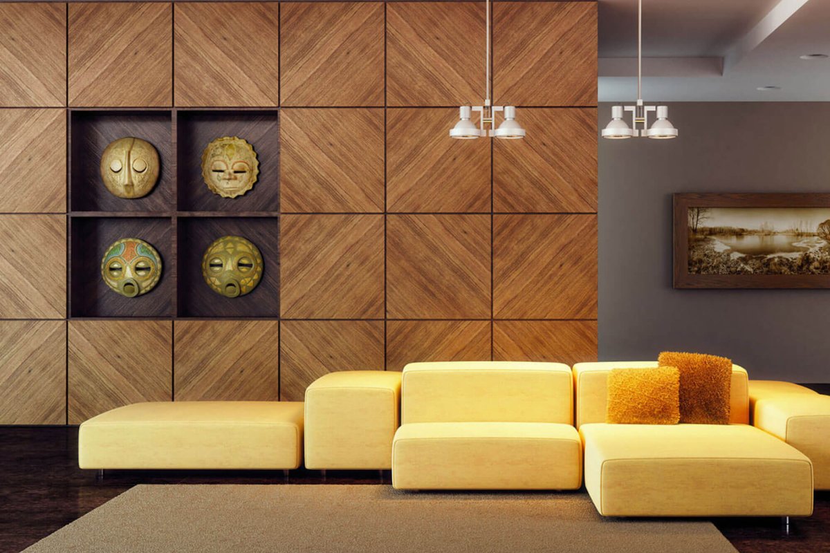 Шпон в интерьере