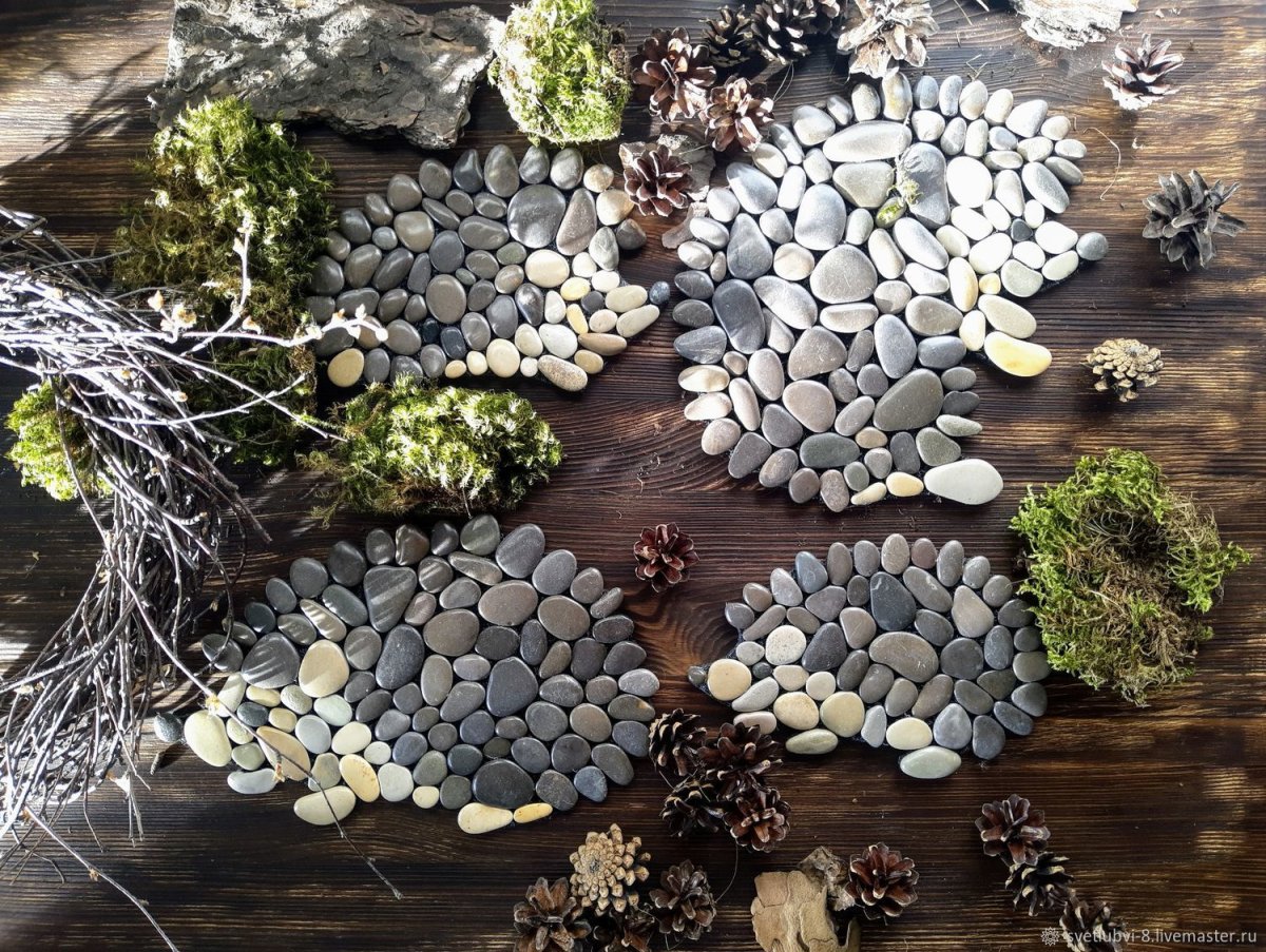 Декор из морских камней