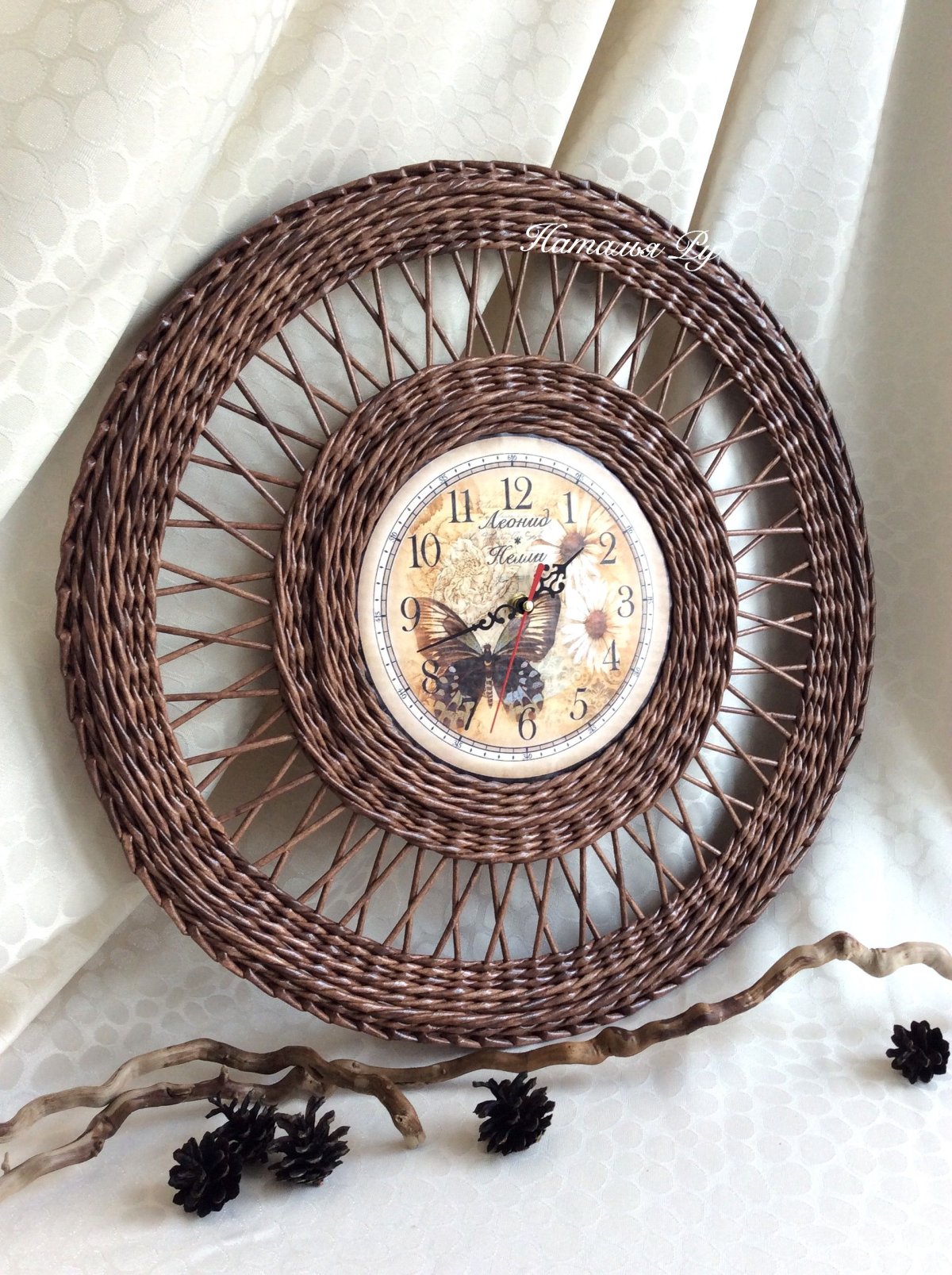 Плетеные тарелки на стену