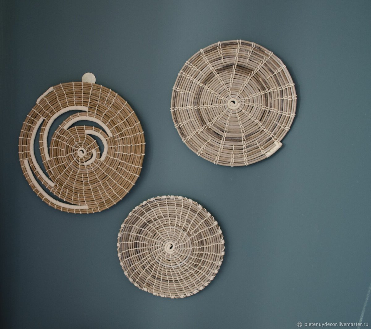 Декор плетеные тарелки