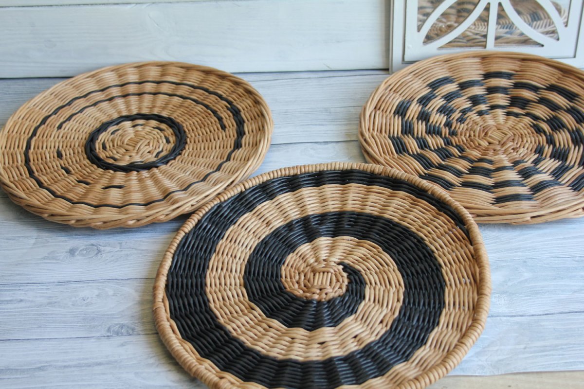 Плетеные корзины в африканском стиле
