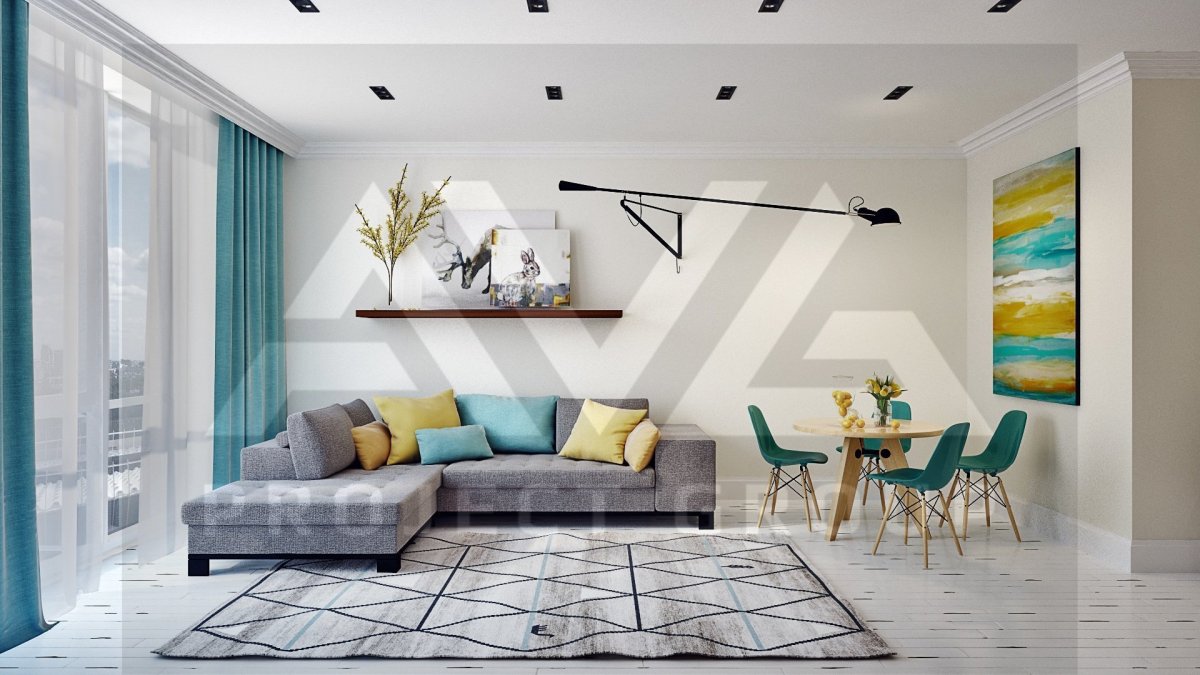 Цветовые акценты в интерьере