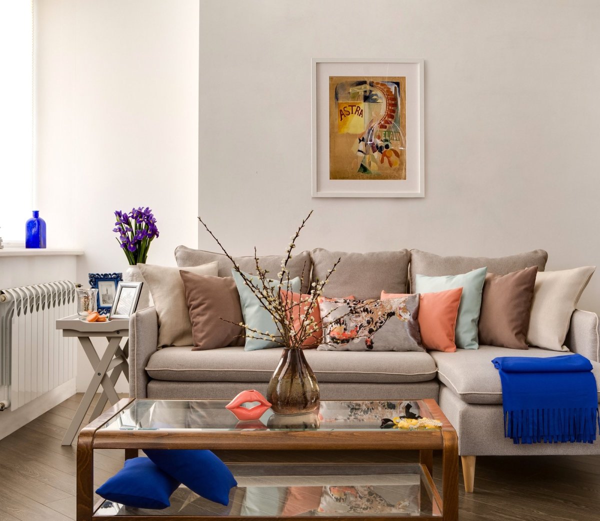 Цветные акценты в интерьере