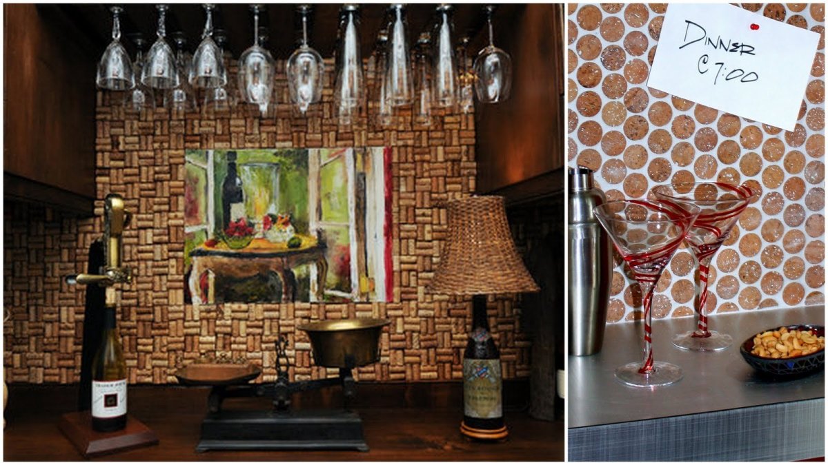 Доска для заметок из винных пробок