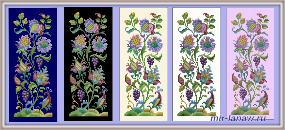 Якобинская вышивка дерево жизни