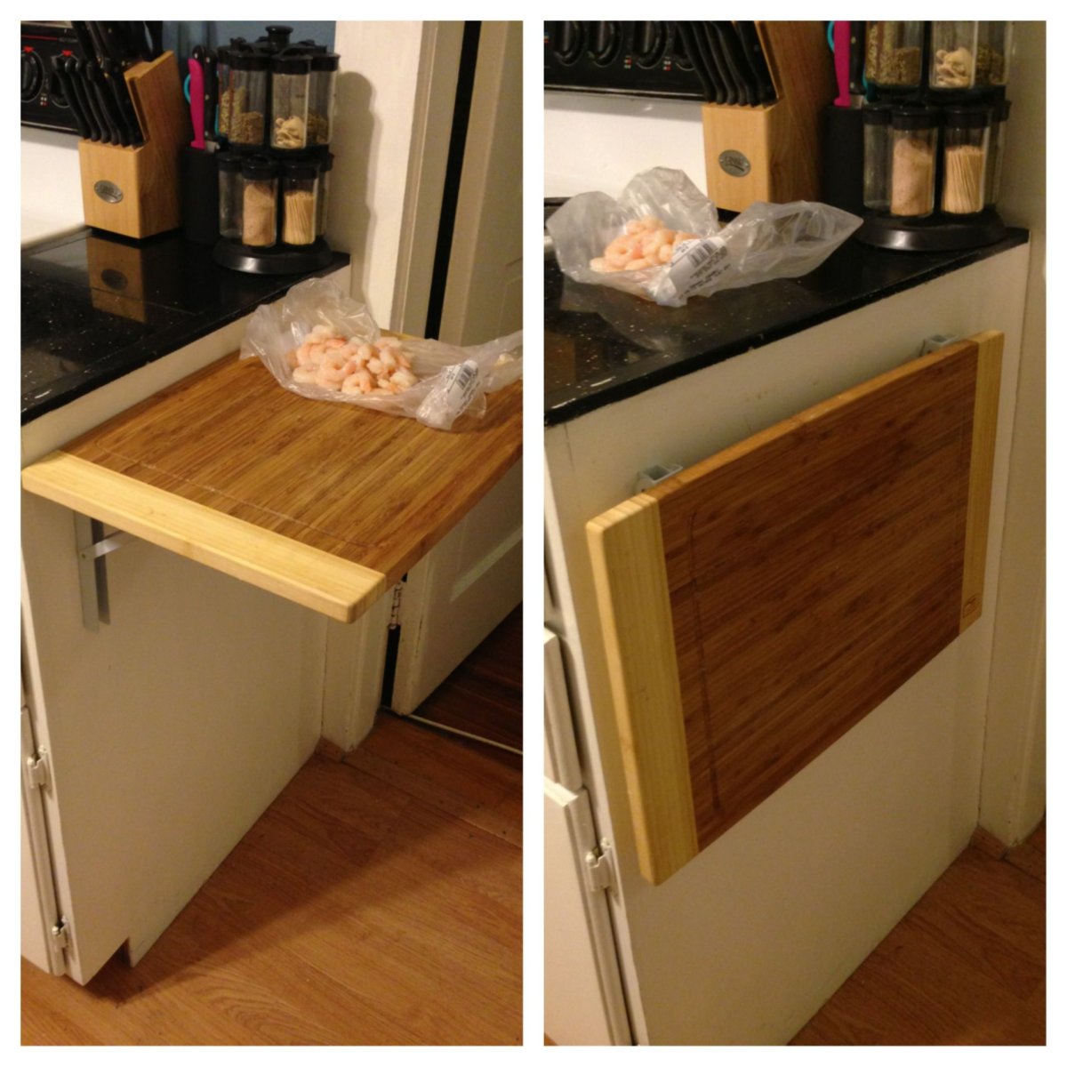 Выдвижные столы для маленькой кухни