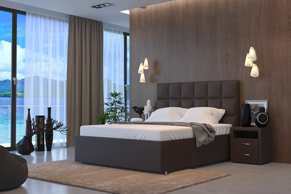 Спальня в серых оттенках