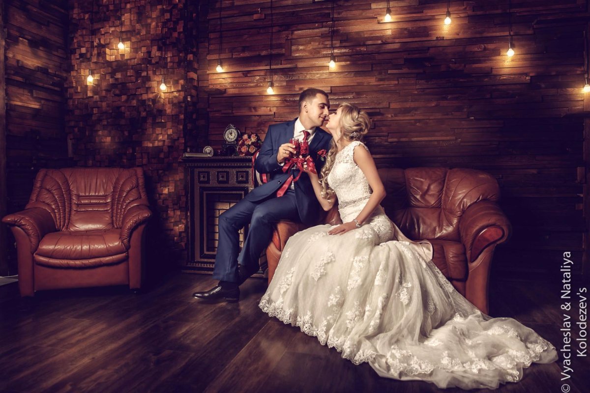 Свадебная фотосессия в фотостудии