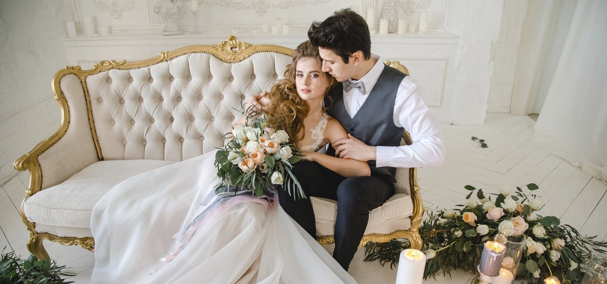 Свадебная фотосессия в студии