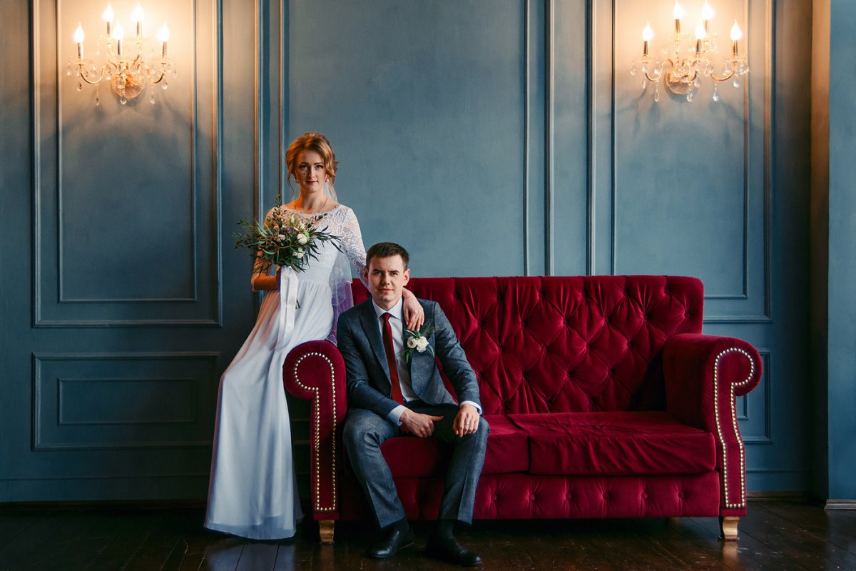 Свадебная фотосессия в студии