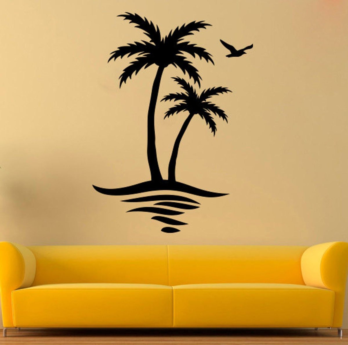 Трафарет пальмы для стен