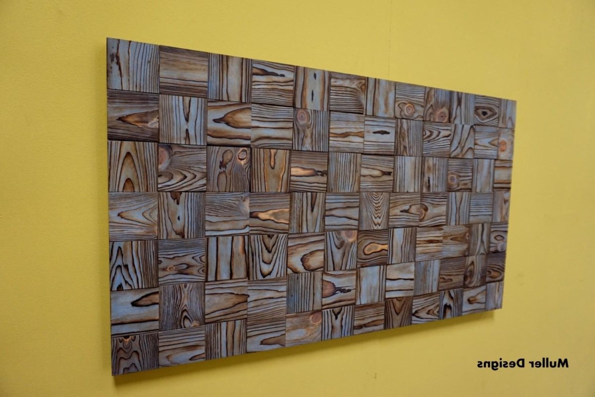 Панно из обрезков древесины