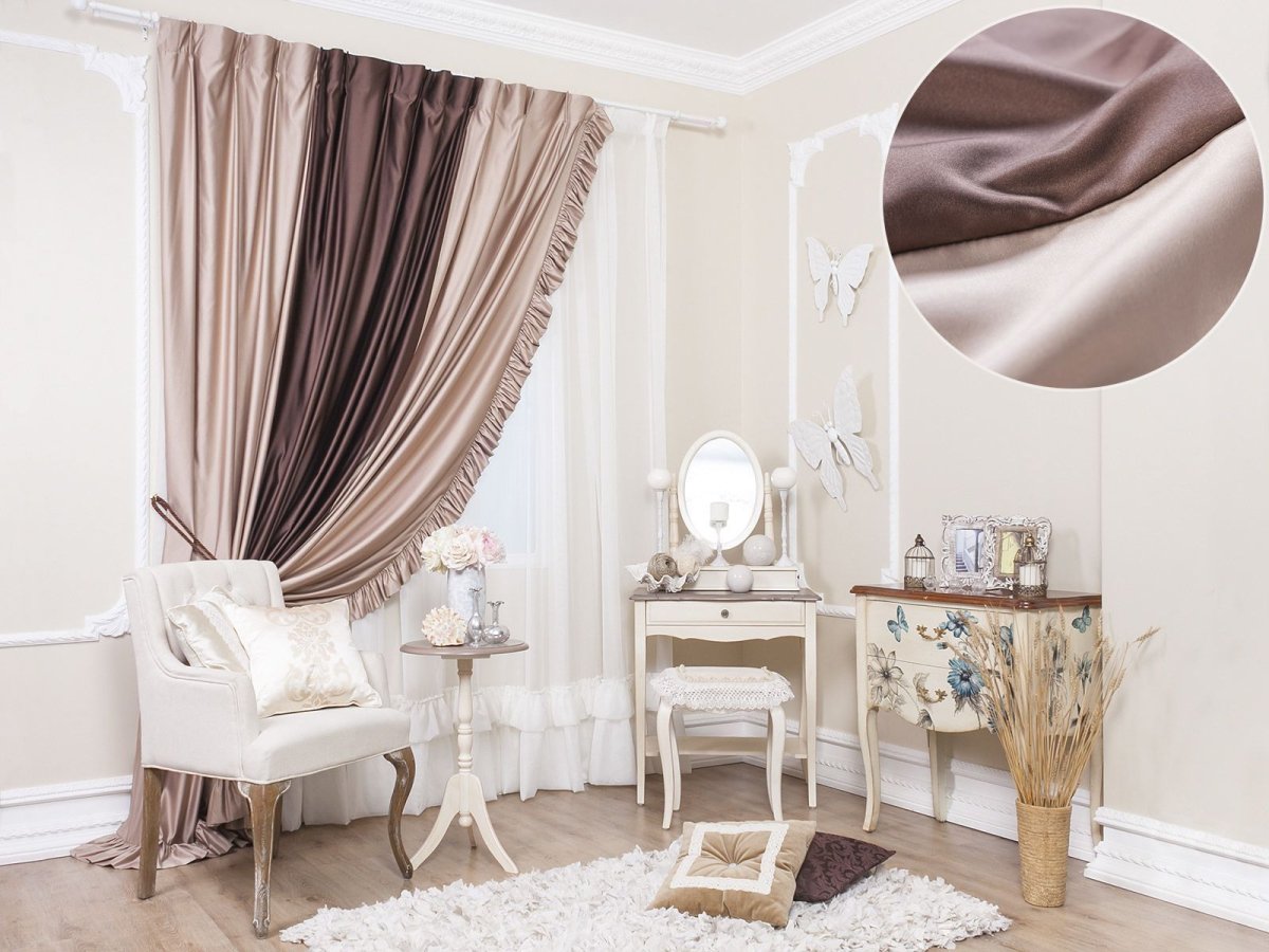 Шторы пастельных тонов