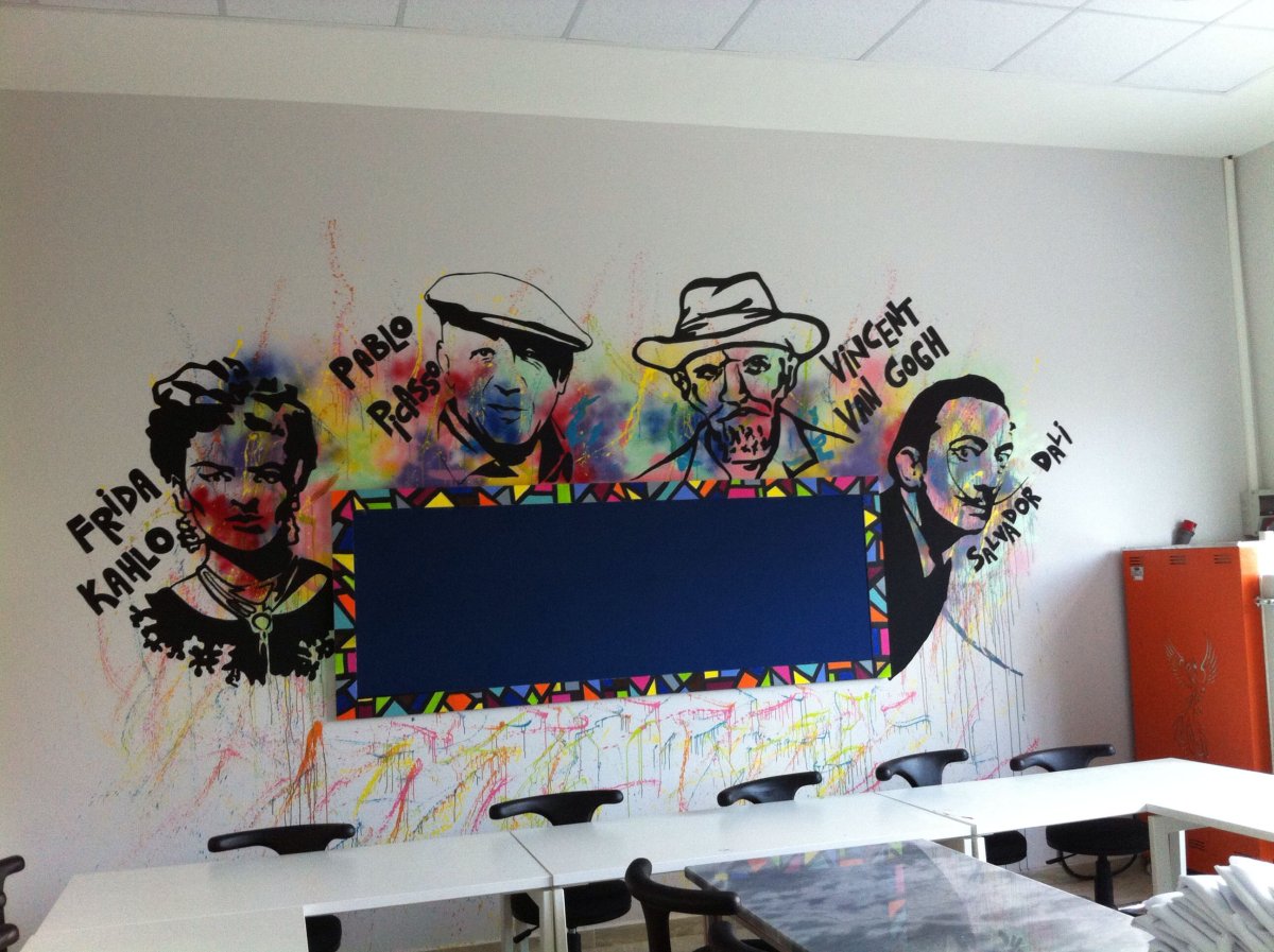 Фотозона на стене