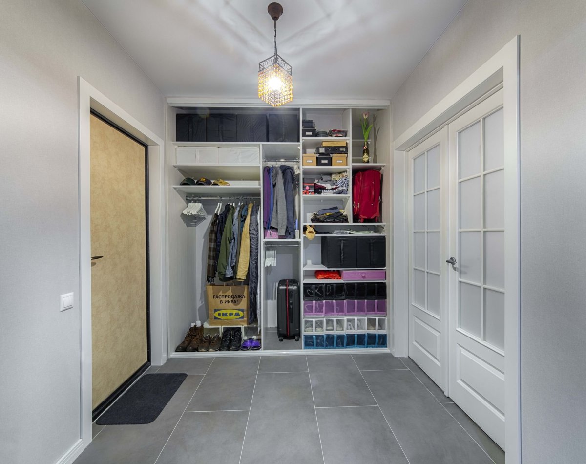 Гардероб ПАКС угловой темный