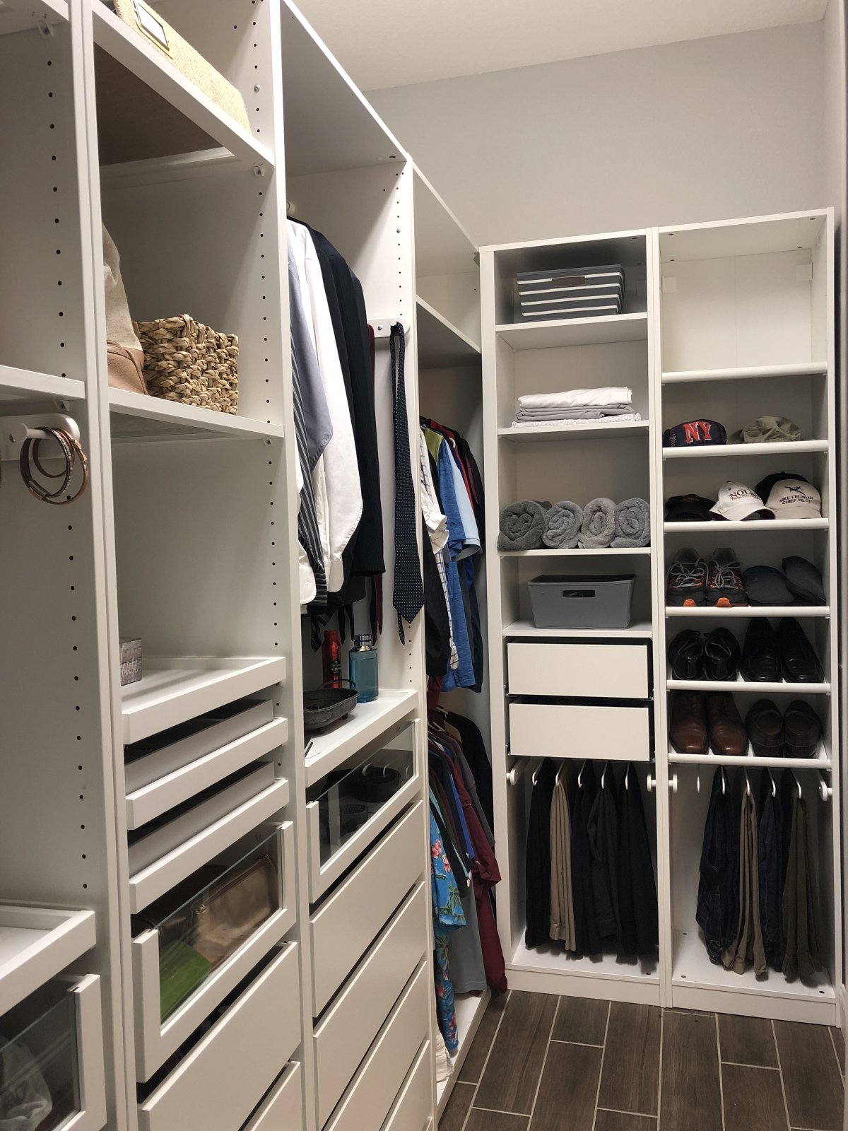 Гардеробная икеа Неоклассика