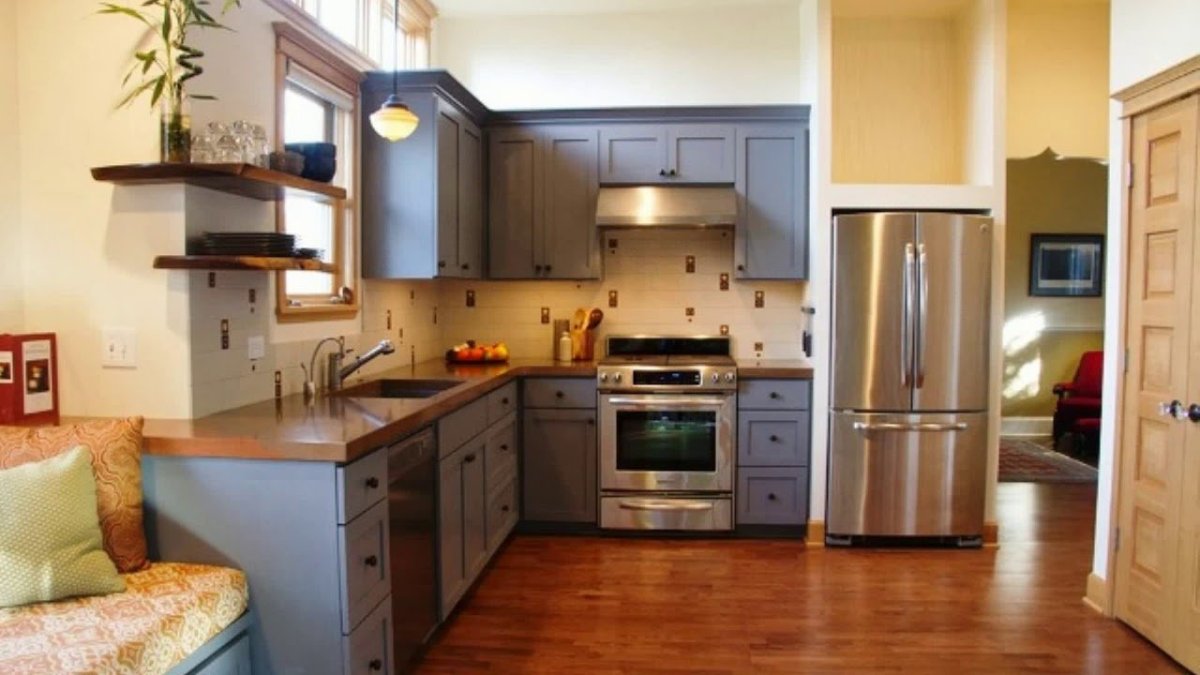 Расположение мебели на кухне