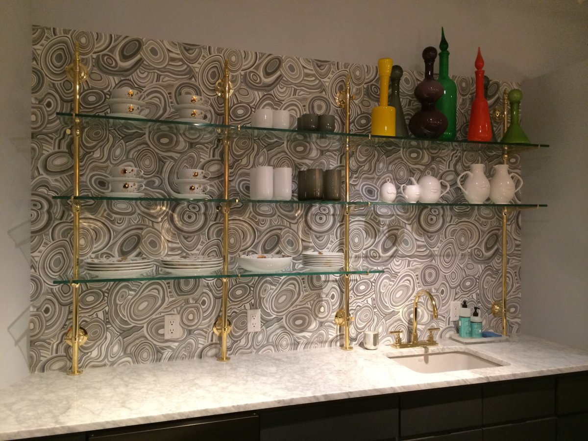 K-8644 полка стеклянная (блистер), хром