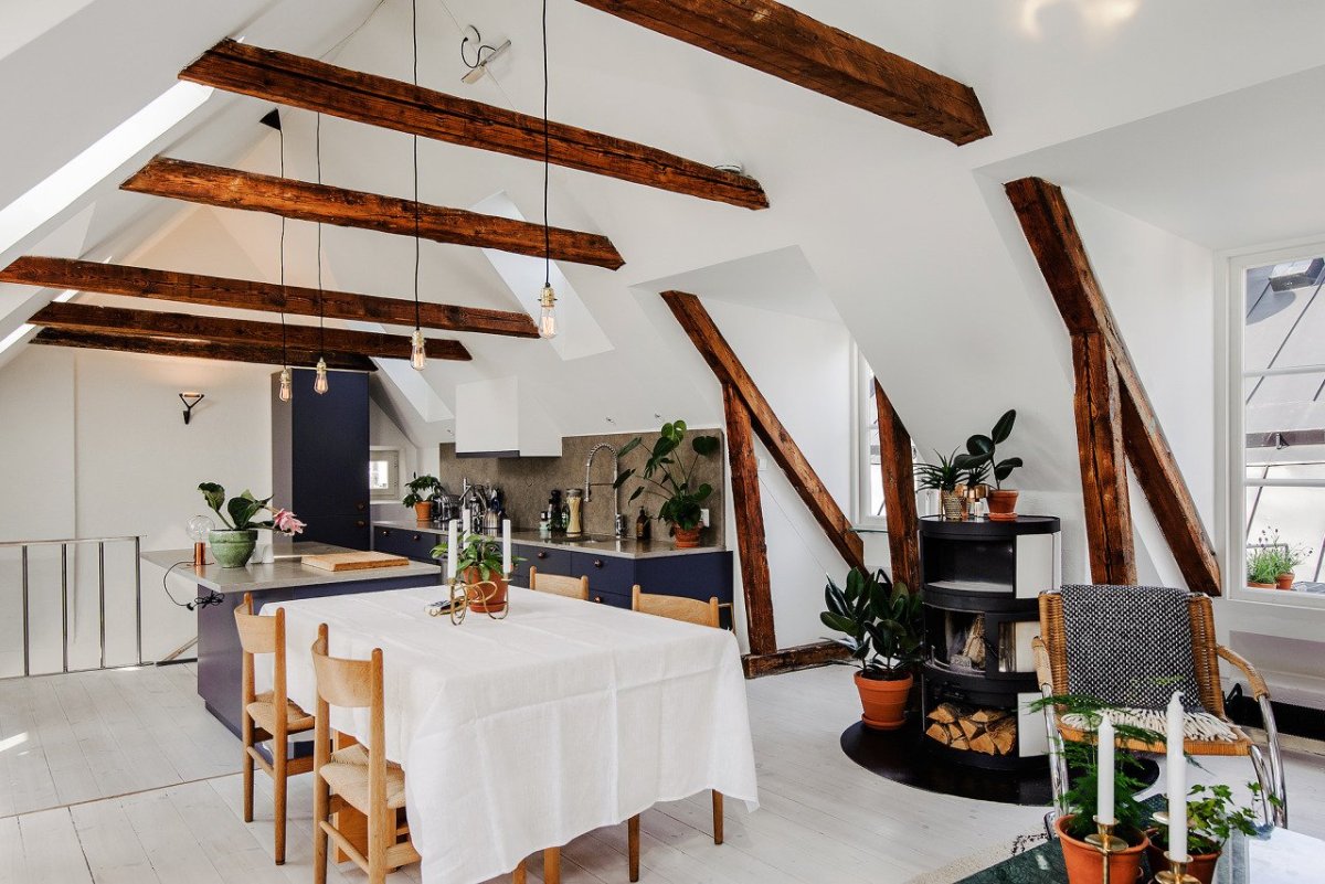 Балки Cosca в интерьере